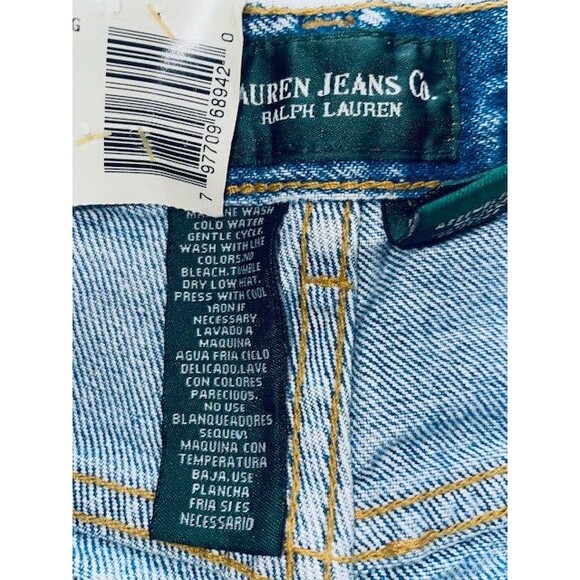 NWT Lauren Ralph Lauren Jeans Co Classic Straight Denim Jean Sz 8 Fits 28x31.5 - Picture 14 of 16